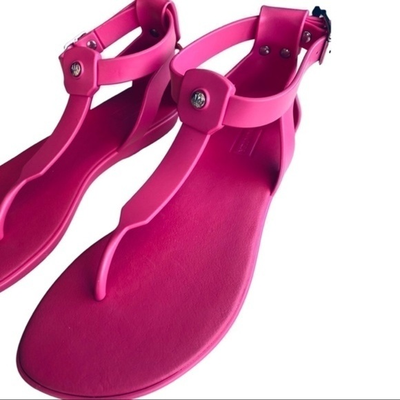 Hunter Pink T-Trap Sandals EUC - Picture 7 of 8